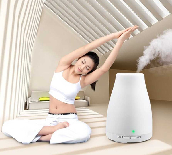 Wholesale New High Quality 100ml 7 Color LED Humidifier diffuser for aromatherapy diffuser ultrasonic essential oil diffuser Free Ship