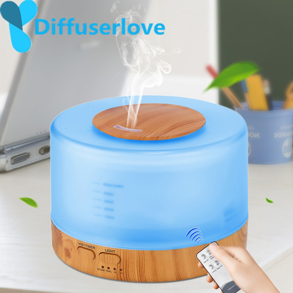 Diffuser 500ml Humidifier Remote Control Essential Oil Diffuser Cool Mist Humidifier EU AU UK US Plug Air Humidifier