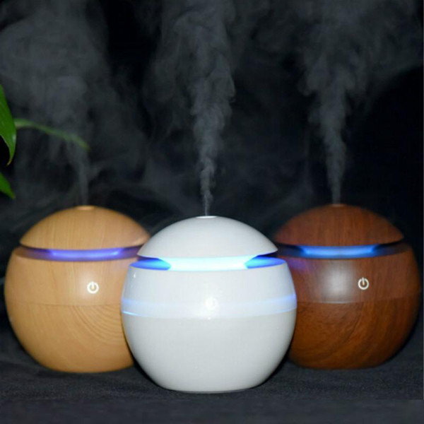 USB Ultrasonic Humidifier LED Aroma Diffuser Difusor De Aroma Essential Oil Diffuser 130ML Aromatherapy Mist Maker