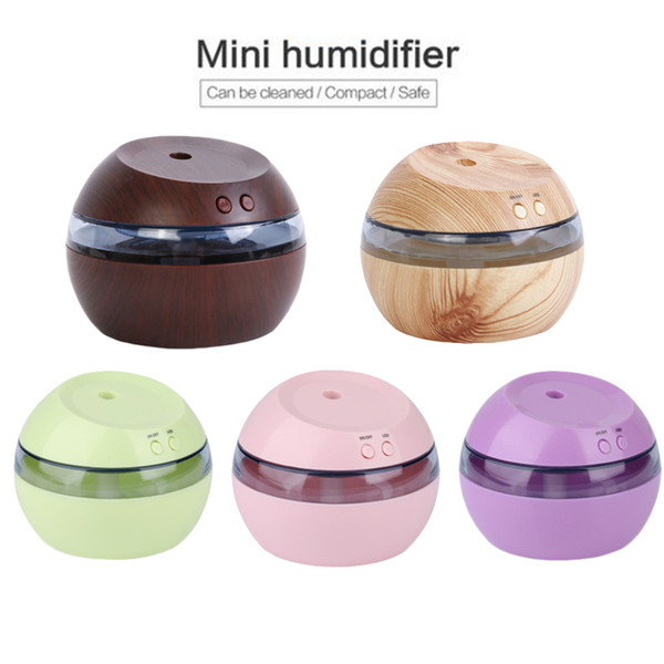 300ml USB Ultrasonic Humidifier Aroma Diffuser Essential Oil Diffuser Aromatherapy Mist Maker with Blue LED Light 2702043