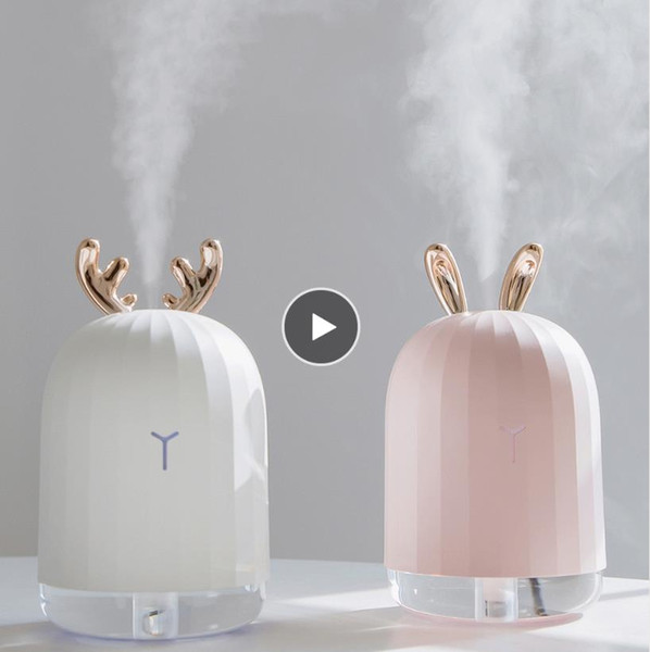 High Quality 220ML Ultrasonic Air Humidifier Aroma Essential Oil Diffuser for Home Car USB Fogger Mist Maker with LED Night Lamp