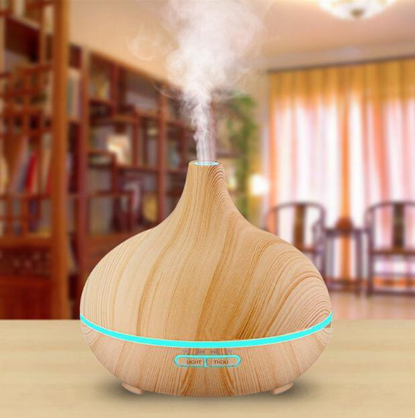 Brand 300ml Essential Oil Diffuser Wood Grain Ultrasonic Aroma Cool Mist Humidifier for Office Bedroom Baby Room Study Yoga Spa