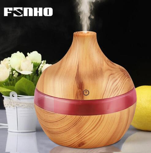 300ml Air Aroma Humidifier Ultrasonic Aromatherapy Essential Oil Diffuser Night Light Humidificador Fogger For Home 25S