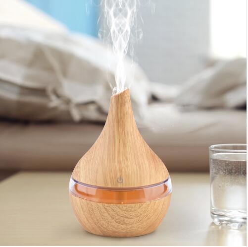 300ml USB Electric Aroma Air Diffuser Wood Ultrasonic Air Humidifier Essential Oil Aromatherapy Cool Mist Maker For Home