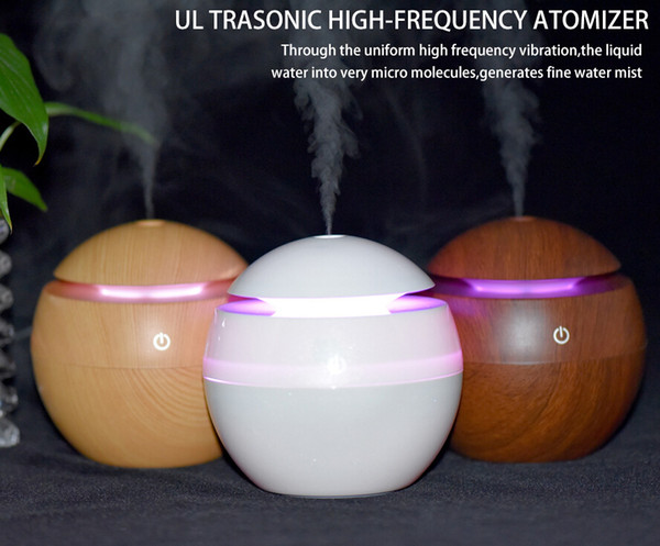 130ML USB Ultrasonic Humidifier LED Aroma Diffuser Difusor De Aroma Essential Oil Diffuser Aromatherapy Mist Maker