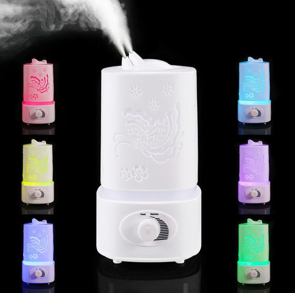 Aromatherapy Air Humidifier Fogger LED Night Light Carve Aroma Diffuser Mist Maker Diffuser for Home Office Oil Ultrasonic