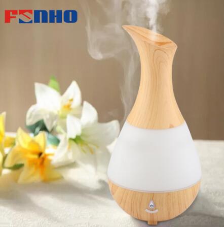 Wood Grain Aroma Essential Oil Diffuser Ultrasonic Air Humidifier Mist Maker Electric LED Lights Aroma Diffuser For Home