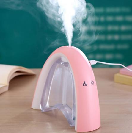 400ML Rainbow Air Ultrasonic Humidifier with LED Lamp Diffuser Air Freshener Atomizer USB Humidificador Message Board Humidifier