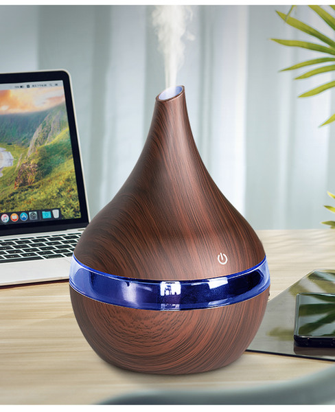 300ml USB Electric Aroma Air Diffuser Wood Ultrasonic Air Humidifier Essential Oil Aromatherapy Cool Mist Maker For Home