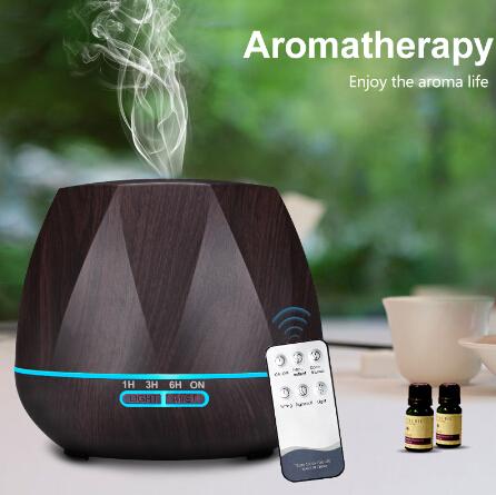 Hot Sale 500ML Remote Control Air Humidifier Essential Oil Diffuser Humidificador Mist Maker LED Aroma Diffusor Aromatherapy