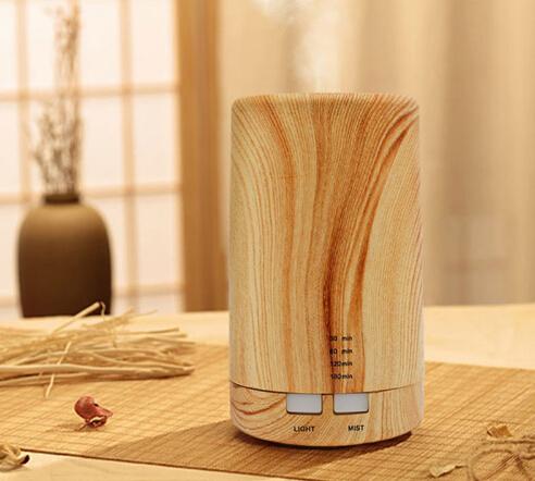 New Electric Aroma Essential Oil Diffuser Ultrasonic Air Humidifier Grain Aromatherapy Essential Oil Cool Mist Humidifier