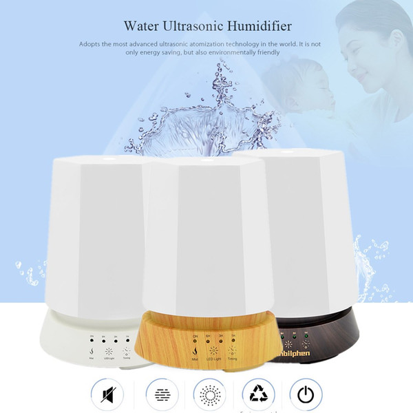 Brand New 350ml Multifunction Air Purifier Ultrasonic Aromatherapy Humidifier Essential Oil Diffuser 4 Timing Modes 7 LED Night Light