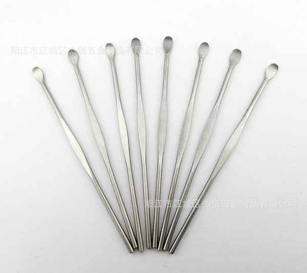 Ear Pick Steel Stainless Ear Wax Earwax Curette Remover handle Cleaner Tool, Earpick Spoon Cleaning Health Care