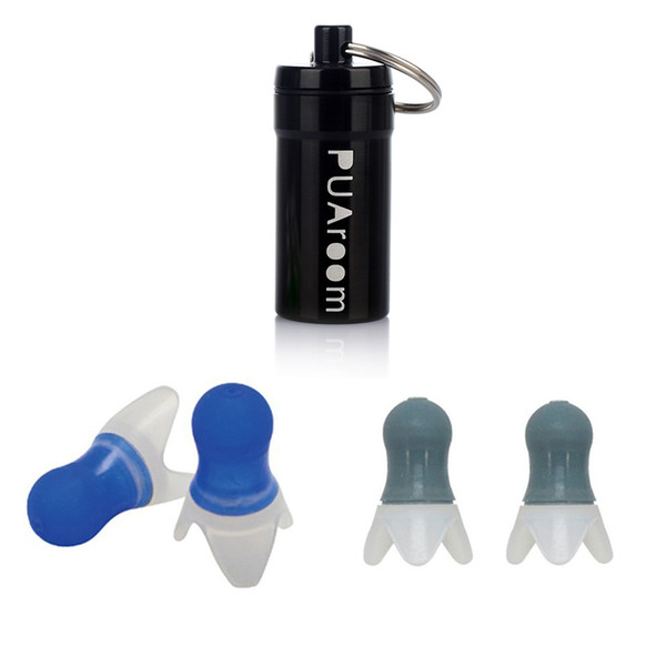 PUAroom 2 Pair Pressure Reducing Ear Plugs Noise Reducing Earplugs Travel Accessory Silicone hearing protection Flight earplugs