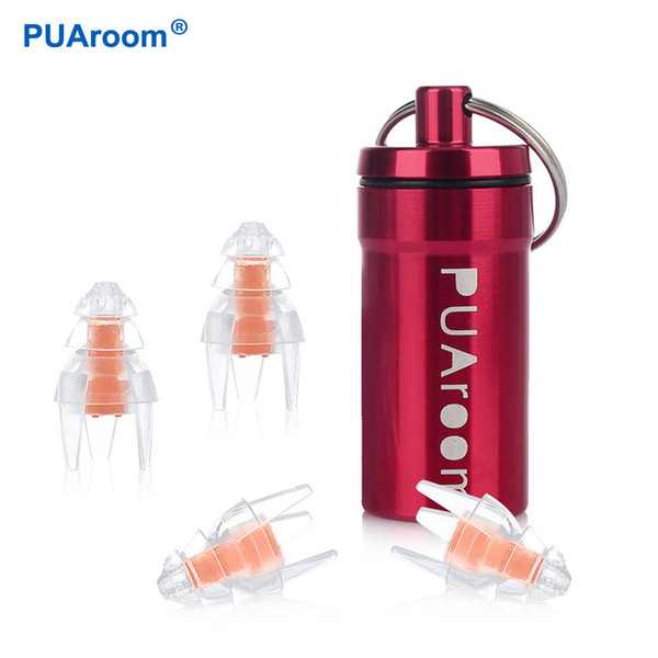 PUAroom Waterproof and Soundproof Ear plugs for Ear Noise Cancelling Swimming Bath Sleeping Reliable Fixation For Daily Use