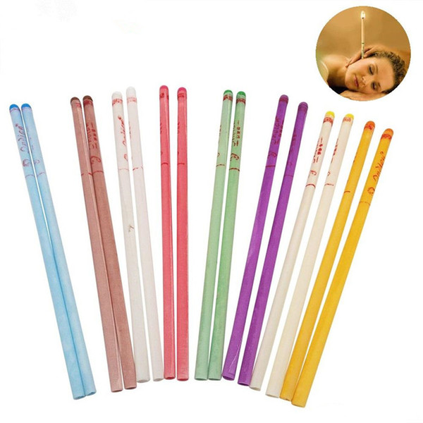 100X Natural Ear Candle Pure Bee Wax Thermo Auricular Therapy Straight Style Indiana Fragrance Candling Cylinder For Ear Care