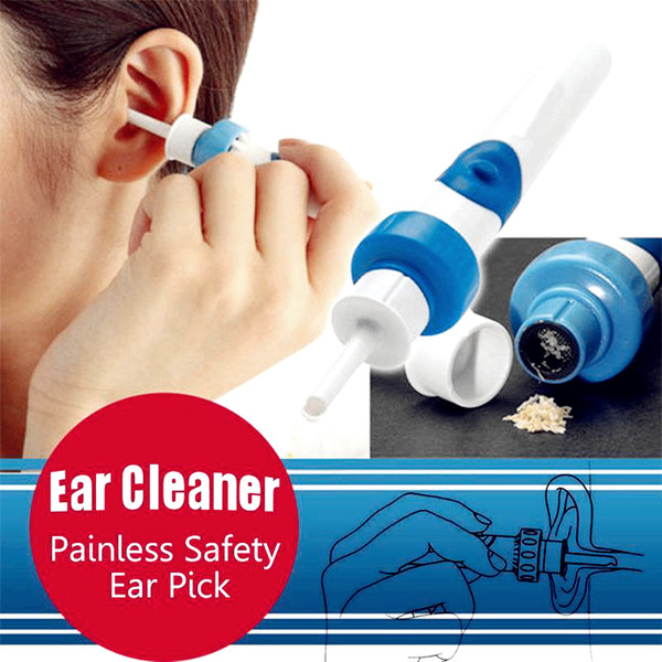 Safety Electric Cordless Ear Cleaner Tool Easy Earwax Remover Soft Ears Care Earpick Painless ABS NNA151