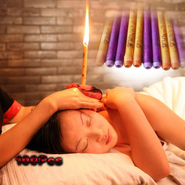 Hot Sale 100Pcs= 50Pairs Cheap And High-Quality Therapy Medical Natural Beewax Ear Candles & Multicolor Ear Care Candles