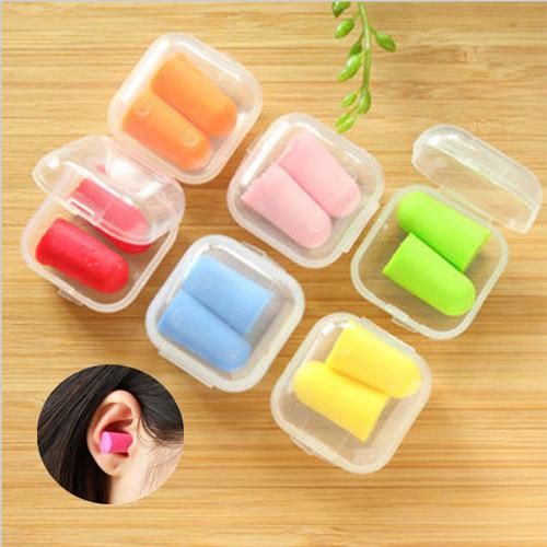 Classic Box pack Soft Foam Ear Plugs Tapered Travel Sleep Noise Prevention Earplugs Noise Reduction For Travel Sleeping B87Q