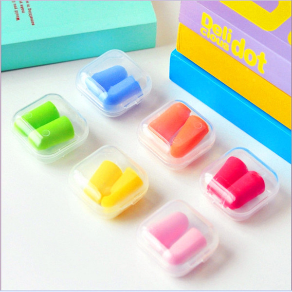 Soft Foam Ear Plugs Tapered Travel Sleep Noise Prevention Earplugs Noise Reduction For Travel Sleeping 1lot=2pcs=1pair=1bag F386