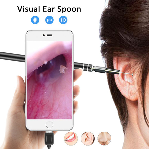 Newest USB Ear Cleaning Scoop HD Visual Ear Spoon Multifunctional Earpick With Mini Camera Earpick Health Care Clean Tool for PC and Phone