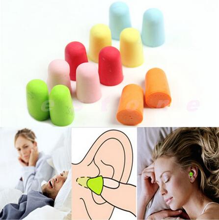 50Pairs=100pcs Foam Sponge Earplug Ear Plug Keeper Protector Travel Sleep Noise Reducer