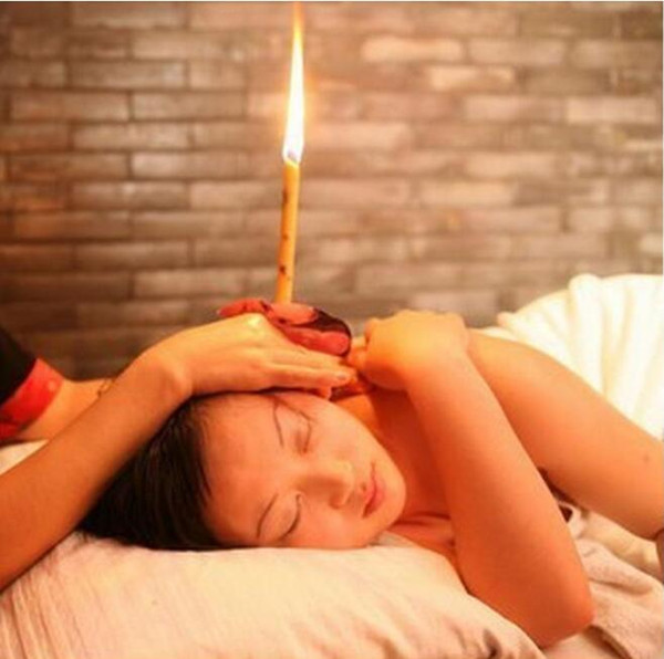 Indian Theraphy Ear Candle Natural Coning Beewax Ear Candling Thermo-Auricular Therapy Straight Style Ear Care & Ear Candle 8 Colors