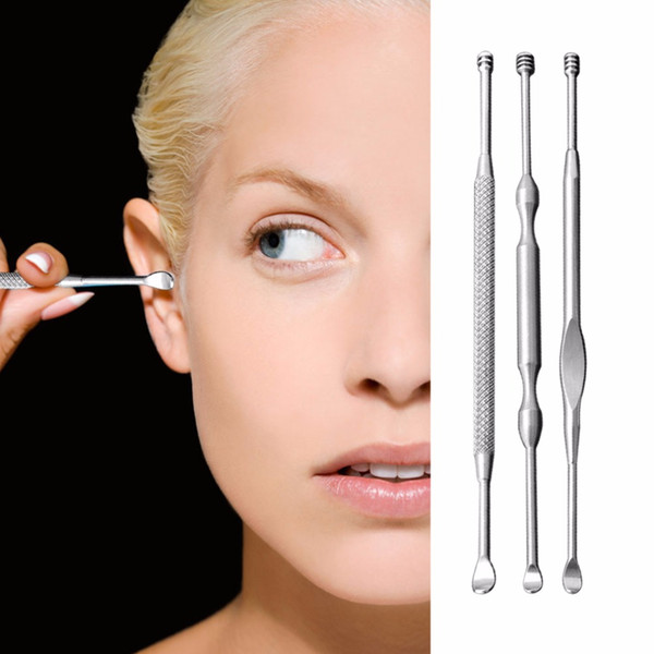 Portable Stainless Steel Earpick Cleaning Tools Ear Care Safety Earpick Dig Ear Cleaning Device Ears Spoon Lightweight Durable