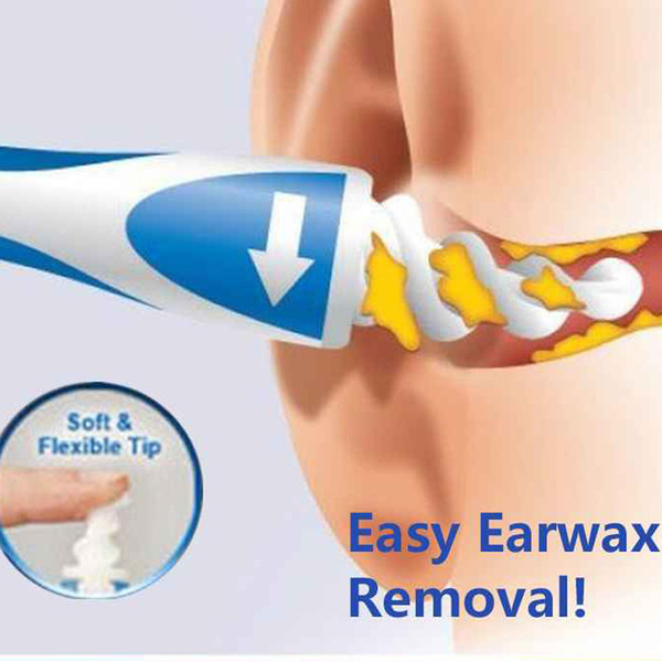 Hot Selling Smart Portable ear clean Earpick Tool Soft Spiral Disposable Ear Wax Remover Spiral Cleaner Prevent Ear-pick Clean