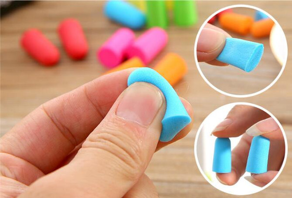 Bag pack Soft Orange Foam Ear Plugs Tapered Travel Sleep Noise Prevention Earplugs Noise Reduction For Travel Sleeping DHL free shipping