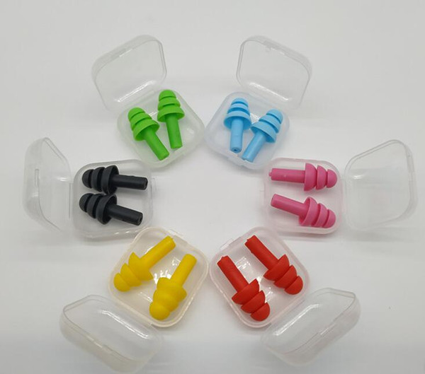 1000pairs Silicone Earplugs Swimmers Soft and Flexible Ear Plugs for travelling & sleeping reduce noise Ear plug 8 colors