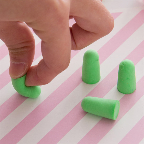 Cheapest Colorful Soft Foam Sponge Earplugs bullet shape Ear Plug Keeper Protector Noise Reducer Great for travelling & sleeping