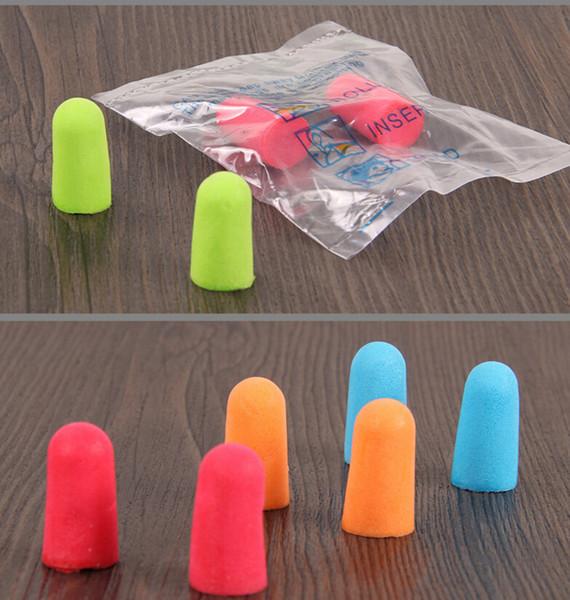 2017 Wholesale bullet shape Foam Sponge Earplug Ear Plug Keeper Protector Travel Sleep Noise Reducer