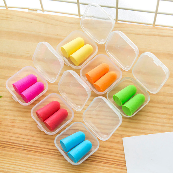 Hot Bullet shape Foam Sponge Earplug Ear Plug Keeper Protector Travel Sleep Noise Reducer free shipping