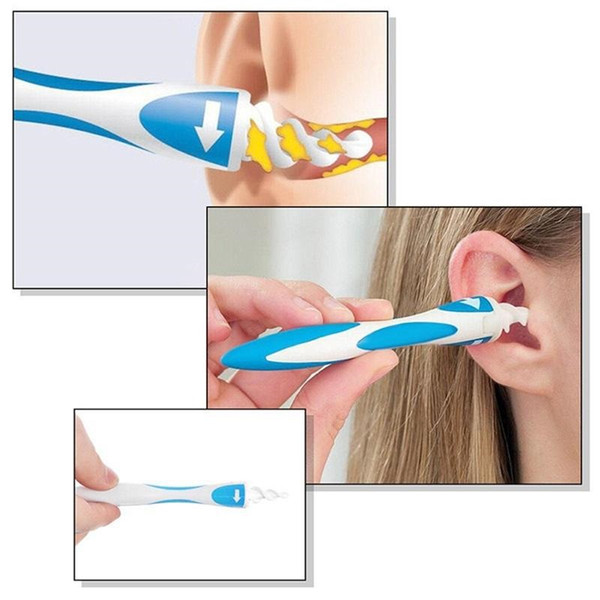 Soft Spiral Disposable Easy Earwax Cleaner Earpick Tool Ear Wax Remover Safe Spiral Cleaner Prevent Ear-pick Clean D0409