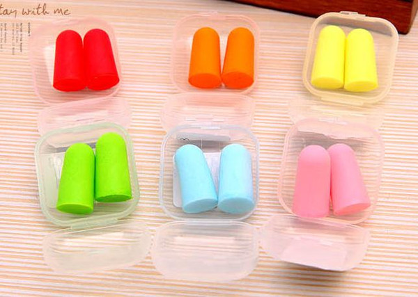 Brand new Foam Sponge Earplugs Great for travelling & sleeping reduce noise Ear plug randomly color drop shipping