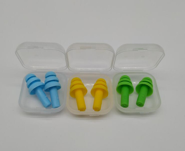 1000pairs Silicone Earplugs Swimmers Soft and Flexible Ear Plugs for travelling & sleeping reduce noise Ear plug 8 colors