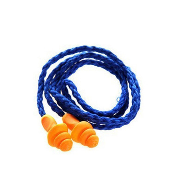 Authentic Soft Silicone Corded Reusable Ear Plugs Noise Reduction Christmas Tree Shaped Earplugs Protective Earmuffs wen7126