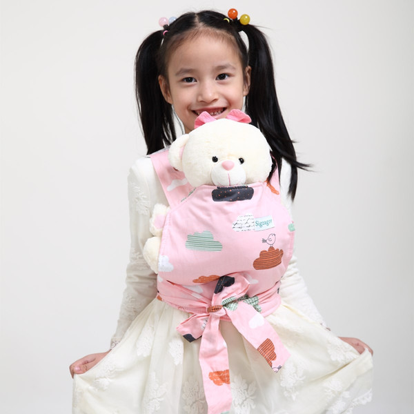 [Sigzagor]Baby Doll Carrier Mei Tai Sling Toy For Kids Children Toddler Gift Front Back,Owl Dot Flower Car Plane, 22 Patterns