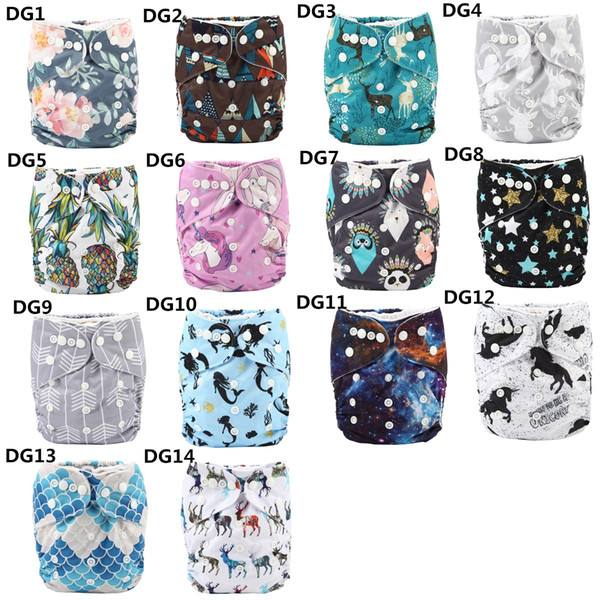 [Sigzagor]Baby Infant Pocket Cloth Diaper,Nappy One Szie Reusable Washable,Holiday Halloween Christmas,3kg-15kg 8lbs-36lbs 200 Prints