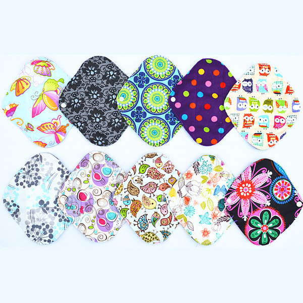 [Sigzagor]Charcoal Bamboo Cloth Pads Heavy Flow Large 12in Menstrual Sanitary Maternity Mama Pads, Reusable Washable,L 21 Choices