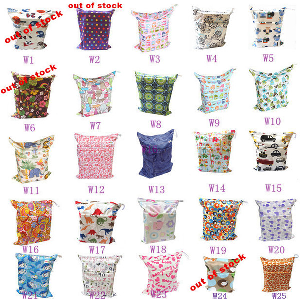[Sigzagor]Wet Dry Bag With Two Zippered,Baby Diaper Nappy Bag,Waterproof,Swimmer,Retail Wholesale,36cmx29cm, 90 Choices
