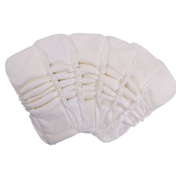Bamboo Cotton Insert Washable Reusable Baby Cloth Diaper Nappy Waterproof PUL No Microfiber 5 Layers
