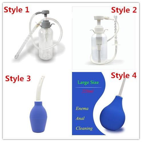Enema Washer Anal Douche Cleaner Enema Anal Vagina Wish Cleaning Syringe Enemator Anal Sex Toys Enema Bottle Pump For Woman