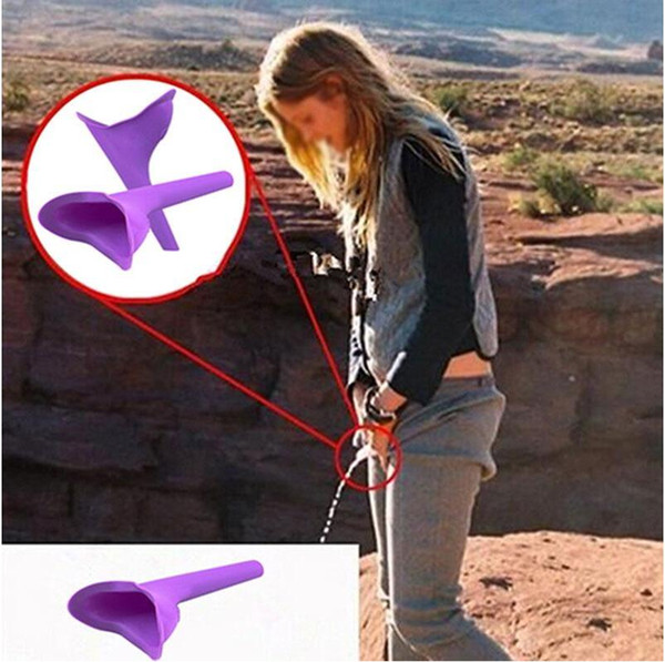 Female She Wee Ladies Woman Urinal Urine Funnel Camping Festivals Travel New PEZ Standing Funnel Lady Elegance Urine with Soft Silicone