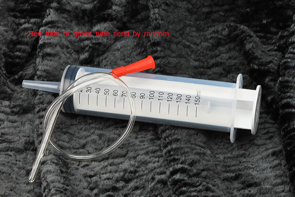 L Size 150ML Syringe Enemator Anal Sex Toys , Vagina/Pussy Cleaner ,Disposable Medical Material Enema With Tubing Toys