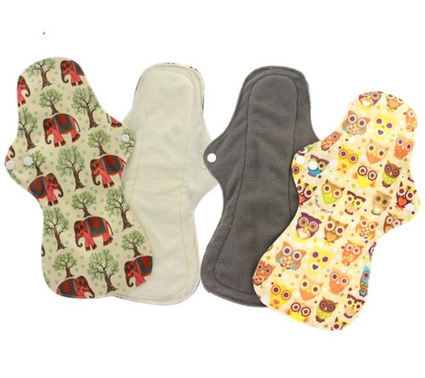 13 inches | Resuable Menstrual Pad, Regular Flow Waterproof Mama Cloth Sanitary Napkin Pads,Bamboo charcoal Menstrual Pads