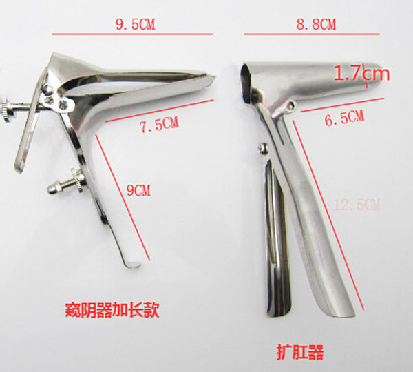 Stainless Steel Anal Speculum&Vaginal Dilator Medical Themed Anal Sex Toys Expand Anal Enema Adults Sex Products
