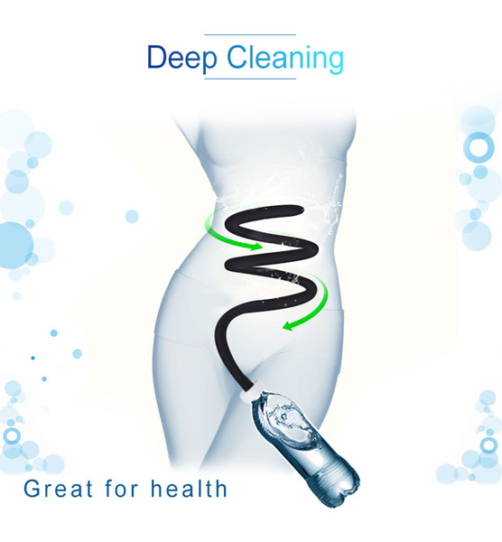 Silicone Anal Cleaning Connect With Bottle Anal Washer Enema Vagina Medical Themed Toys Enema Cleaner With Long Tube Sex Toys