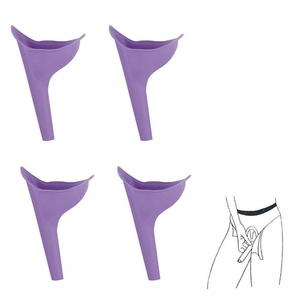 Female Urination Device,Travel Camping Outdoor Standing Pee Reusable Urinal Women Funnel Portable Urine Urinary